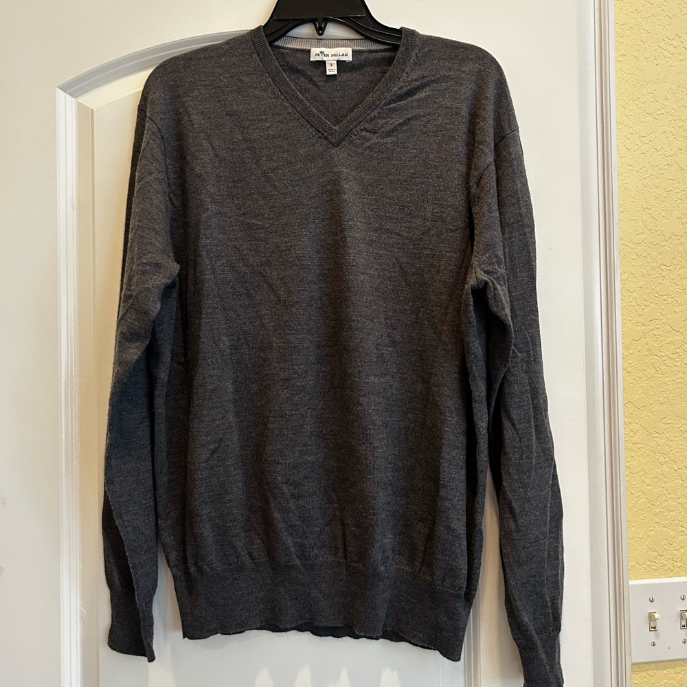 Peter Millar Golden Four Clover Leaf Sweater / Merino Wool and a Silk
